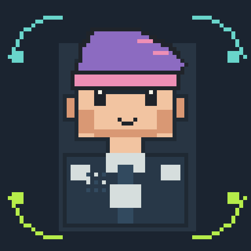 Backgrounds trait Data Orbit, shown on a Humble Guy